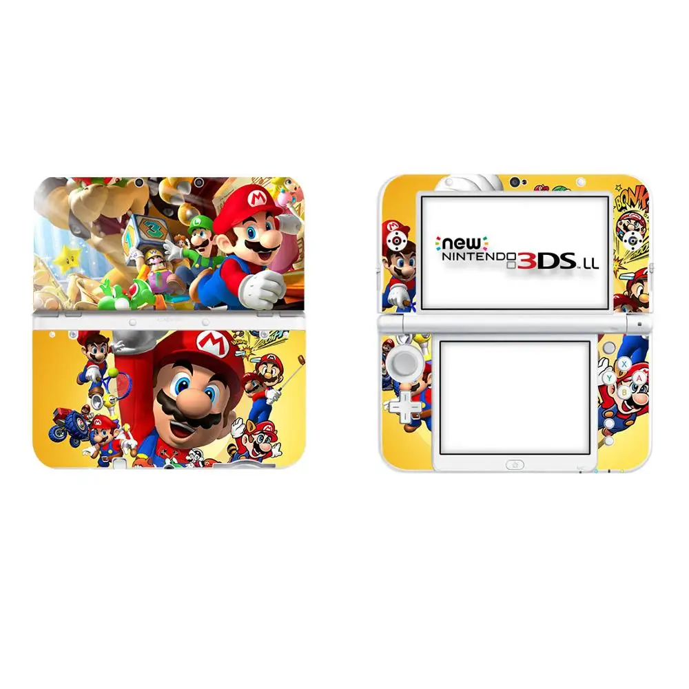 Супер бумага Марио виниловая Обложка Наклейка Кожа для новых 3DS XL скины стикер s LL