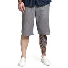 Мужские летние платья до колена повседневные брюки мужские свободные льняные шаровары узкие брюки хип-хоп тренд брюки D379