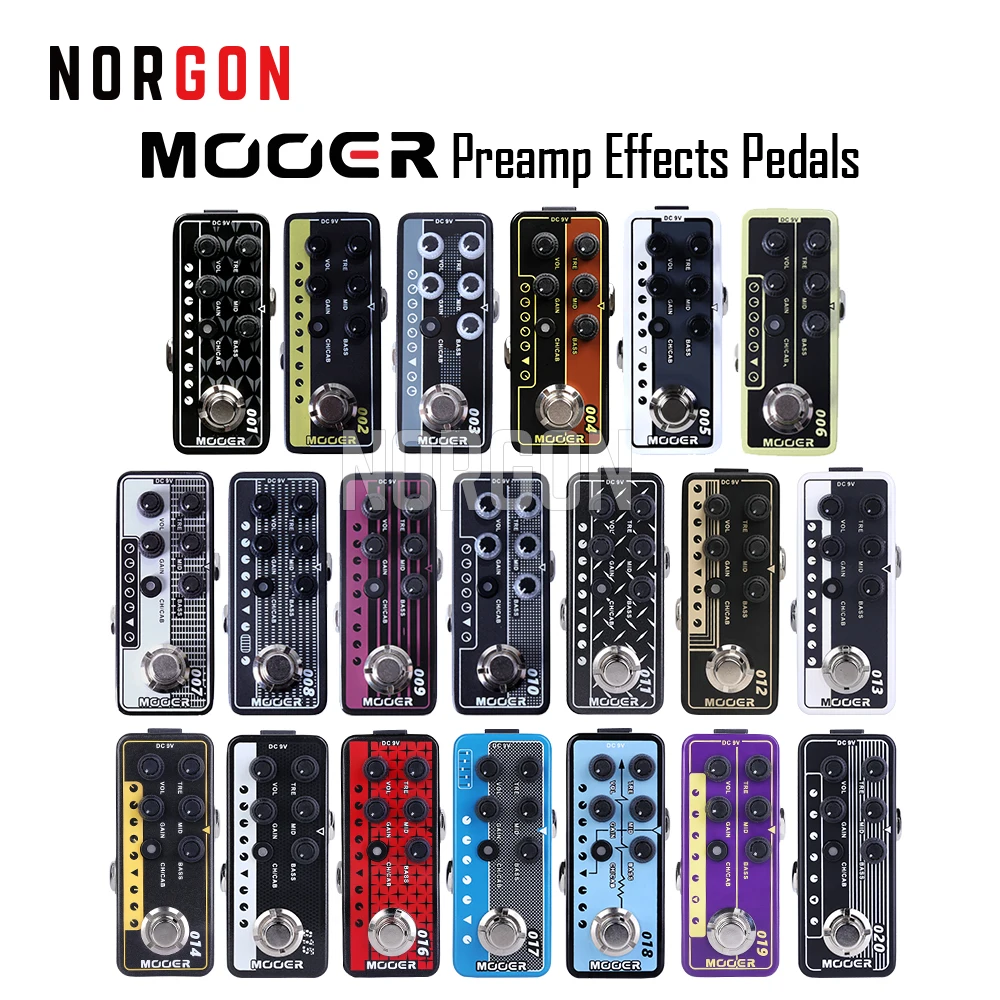 Электрогитара Mooer Preamp педаль эффектов с задержкой реверберации аксессуары