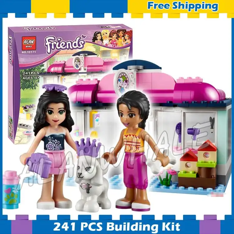 241 шт. Новая серия друзей Heartlake City Pet Salon 10171 Эмма Джоанна Модель Строительный