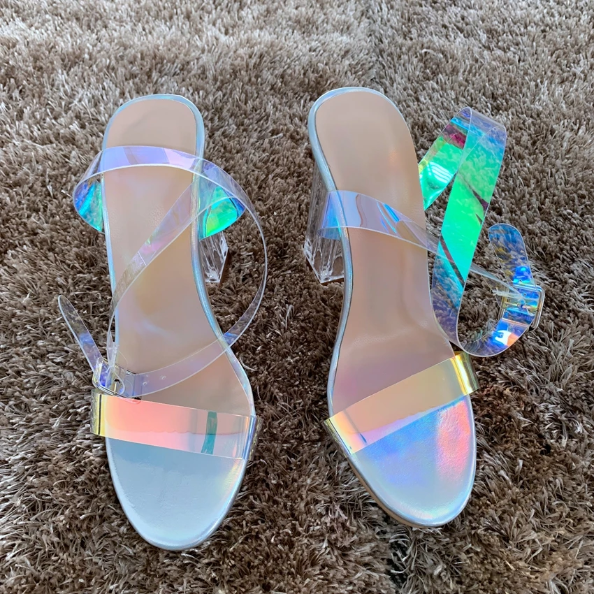 10.5CM Women PVC High Heels Lady Summer Peep Toe High Heel Shoes Woman Party Platfrom Pumps Womens Pump Shoe Dropshipping Shoes