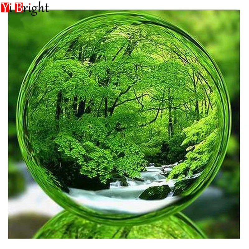 

Handmade Forest Scenery Needlework 3D DIY Diamond Painting Mosaic Home Decoration Cross Stitch Square Diamond Embroidery XY1