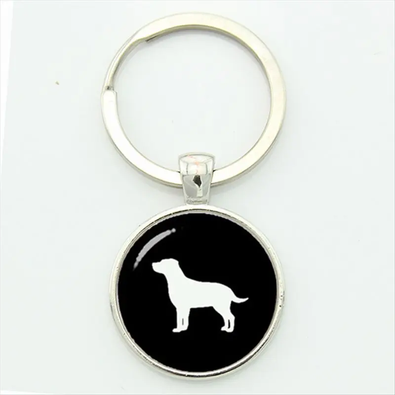 TAFREE Cute Dachshund key chain vintage minimalist hound silhouette art keychain lovely dog profile picture jewelry KC354 - Цвет: KC367