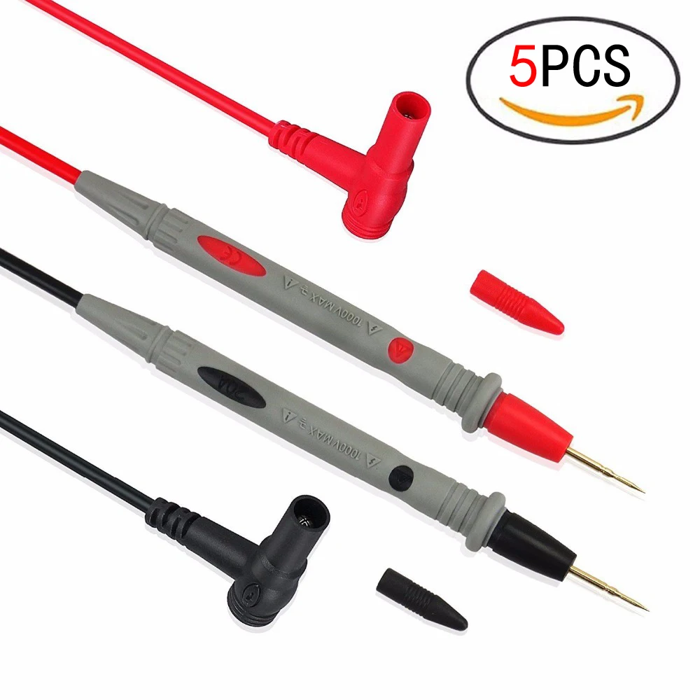 

TKDMR Test Probe Leads for DMM Digital Multimeter Needle Point Gold-Plated 1000V 20A free shipping