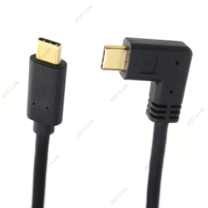 Кабель usb type-C, 2 м, 1 м, 0,6 м, 0,3 м, кабель Usb C для мобильного телефона, кабель USB C USBC-USBC, Угловой кабель для быстрой зарядки и USB-C данных для MacBook, usb C