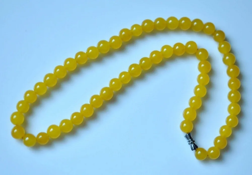 yellow jade necklace
