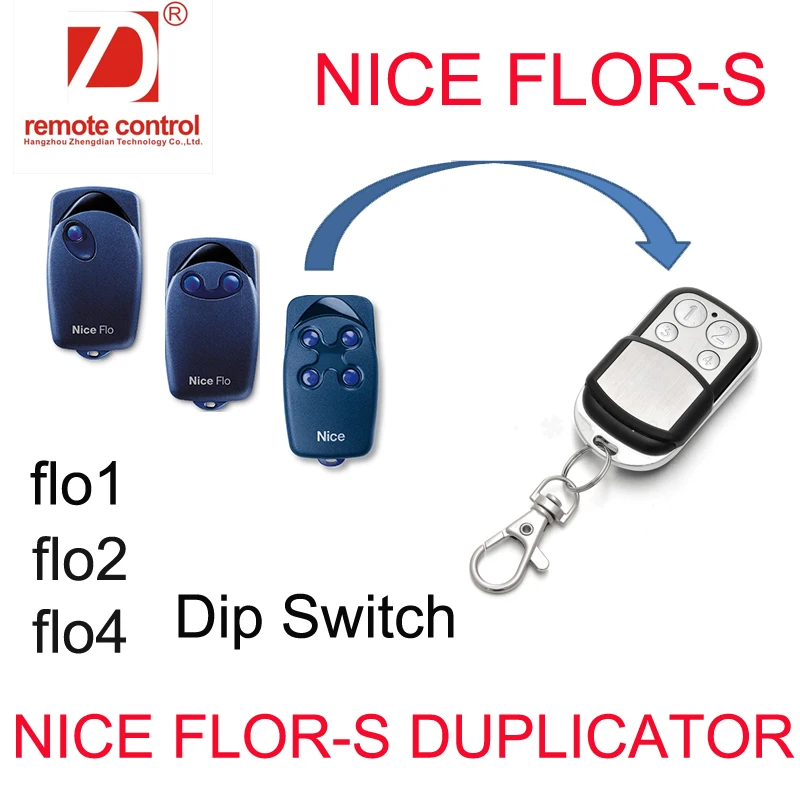 Super Duplicator For Nice Flor S Dip Switch Remote Comtrol 433mhz