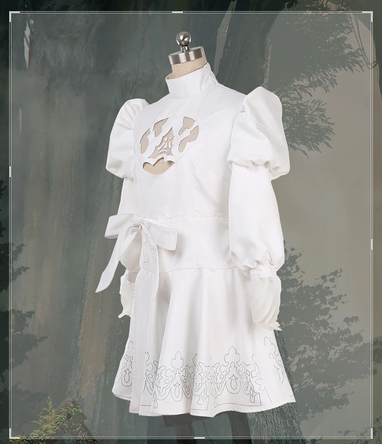 Аниме Косплей NieR: Automata 2B платье 2b Косплей Костюм Черный Белый Красный версия на заказ