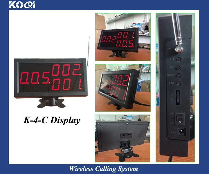 Wireless Call System Receiver K-4-C 