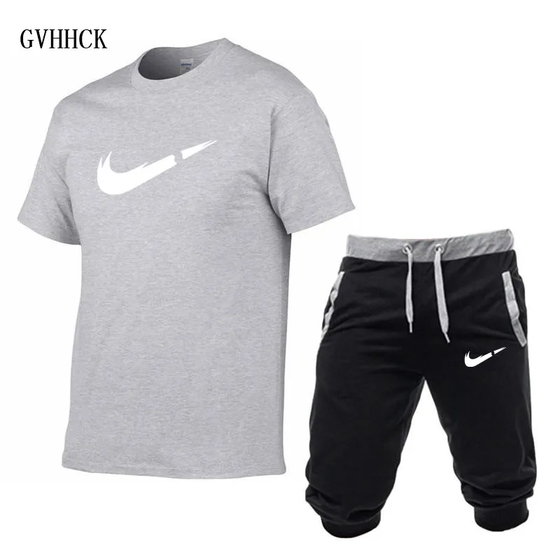 HTB1pUyoPwHqK1RjSZJnq6zNLpXaD image HTB1pUyoPwHqK1RjSZJnq6zNLpXaD Summer New Tracksuit Men Shorts Casual Men's Sportswear Suit Shorts Brand Clothing Two Pieces Top Tee+Shorts Sweat Suits 2019