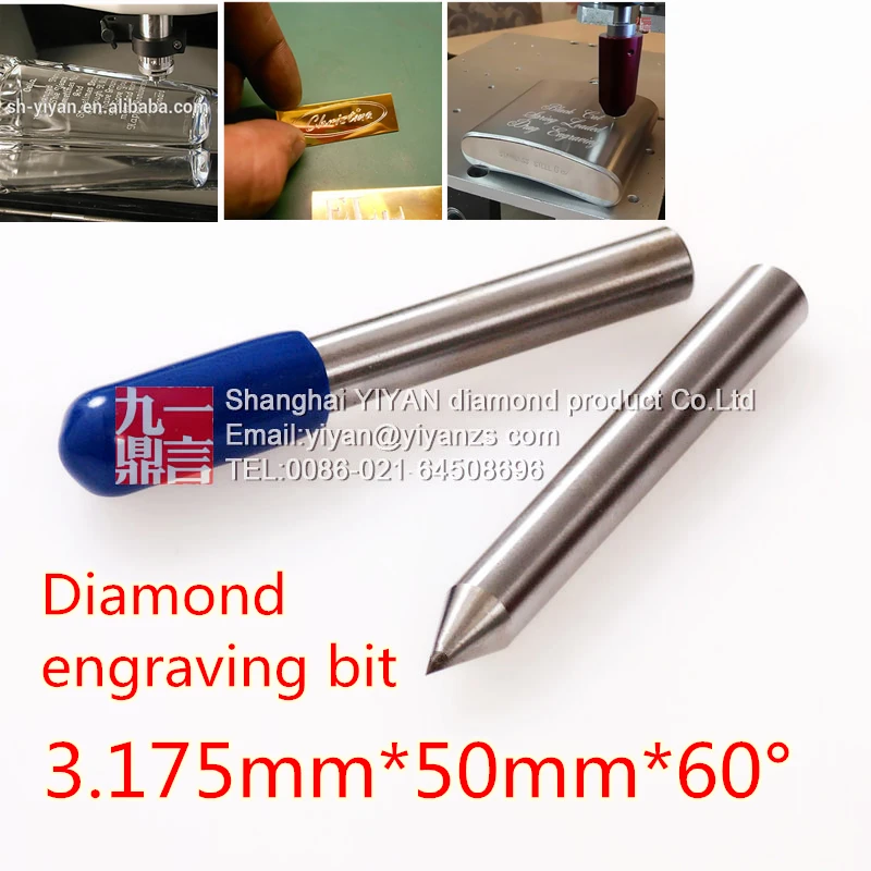 1pc diamond drag bit 3.175mm diamond engraving tool drag