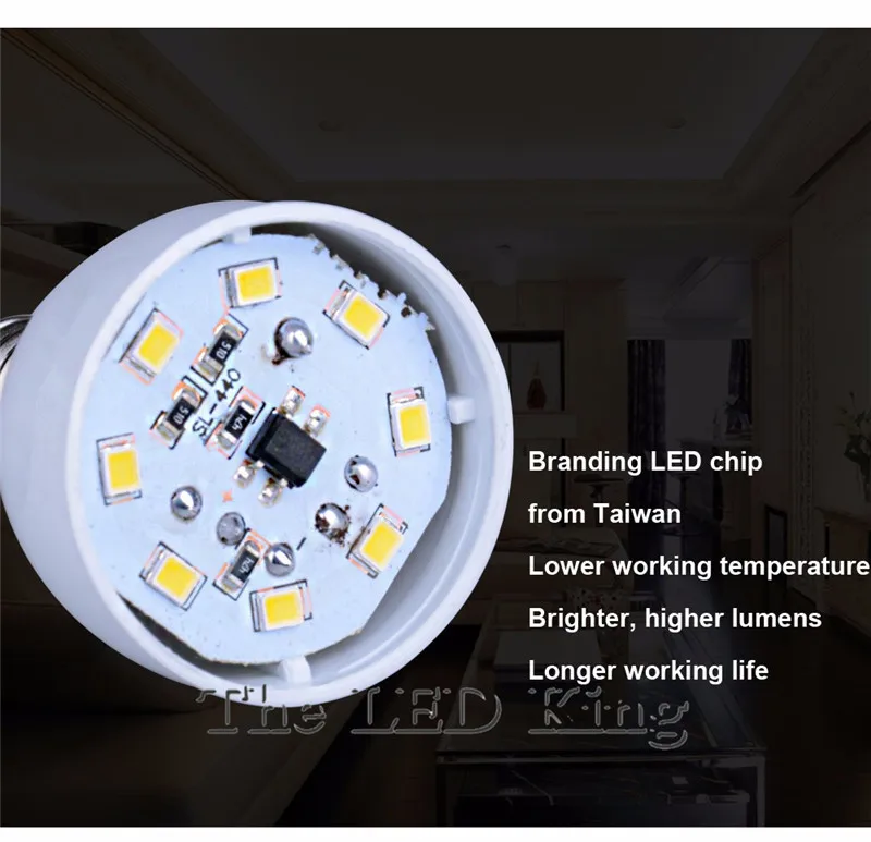 E27 Светодиодный светильник E14 SMD2835 220 В кукурузная лампа 8 10 светодиодный s люстра
