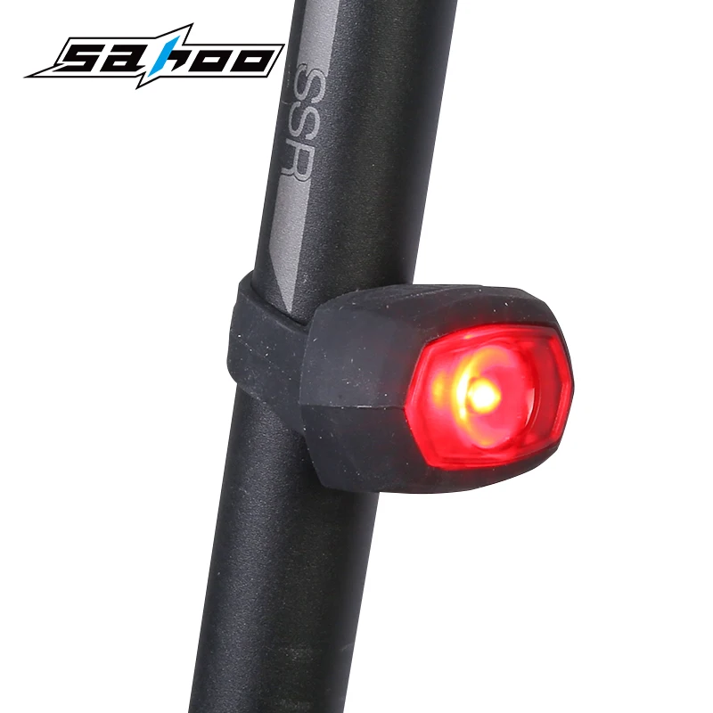 SAHOO перезаряжаемый светодиодный USB задний светильник для горного велосипеда, задний светильник MTB Предупреждение о безопасности, велосипедный задний светильник, велосипедный передний фонарь