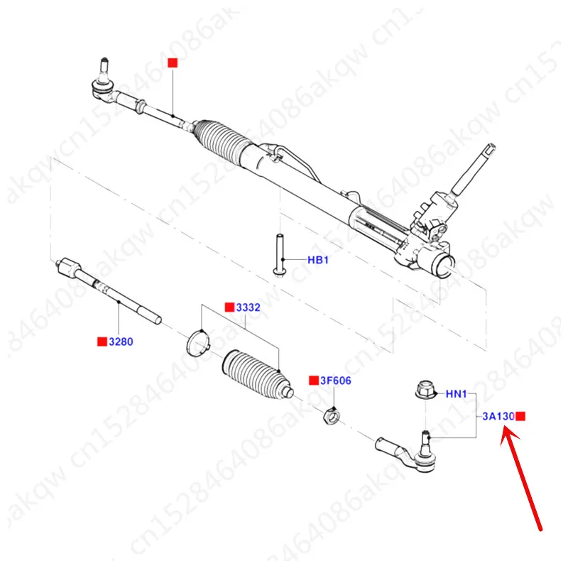 Автомобильная наружная шаровая Головка подходит для 2007Fo rdM ond eoG ala xy2008 направленная шаровая Головка галстук тяга шаровой опоры рулевая тяга шаровой опоры