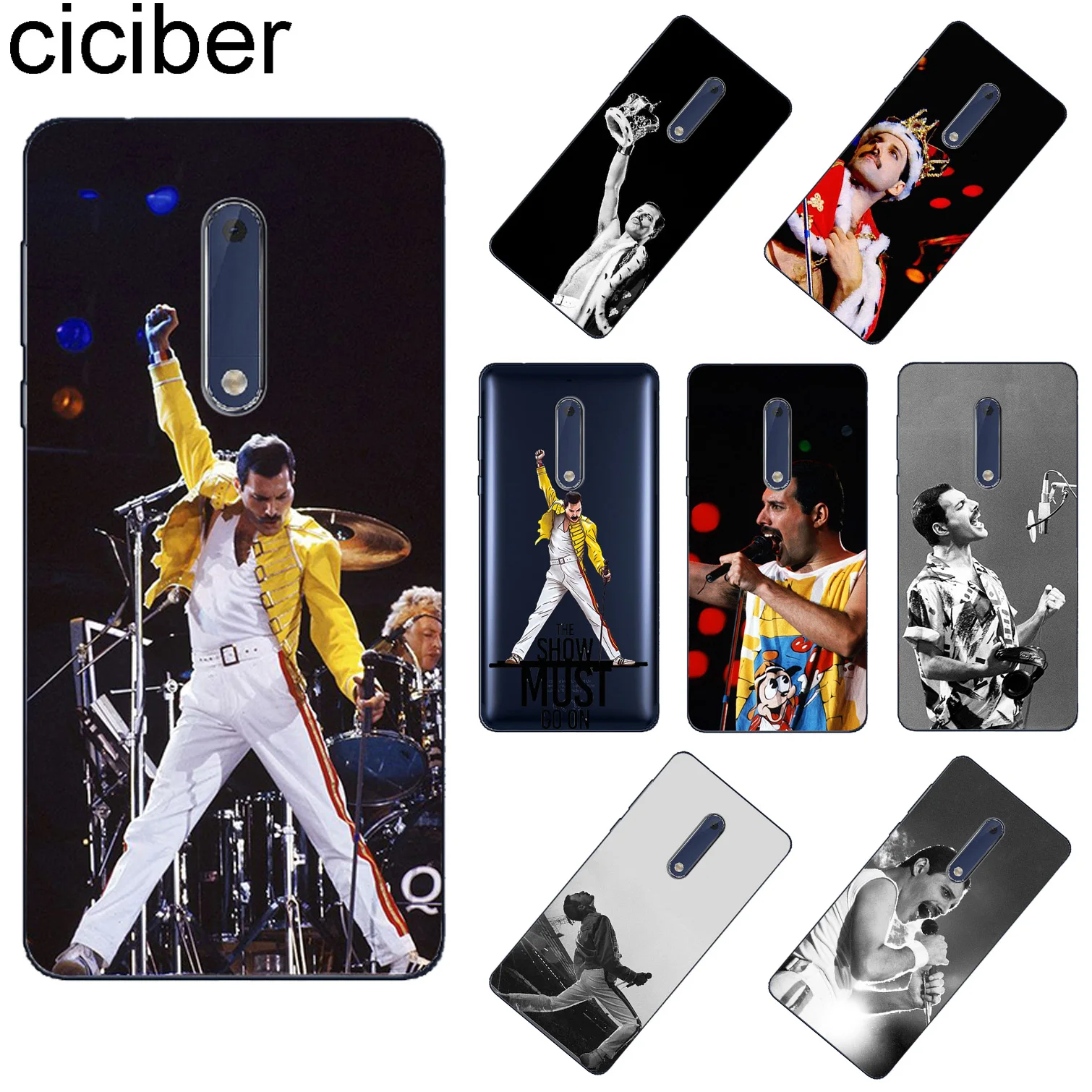 

ciciber For Nokia 8 8.1 7 7.1 6 6.1 5 5.1 3 3.1 2 2.1 1 Plus Soft TPU Phone Cases For Nokia X7 X6 X5 X3 Freddie Mercury Fundas