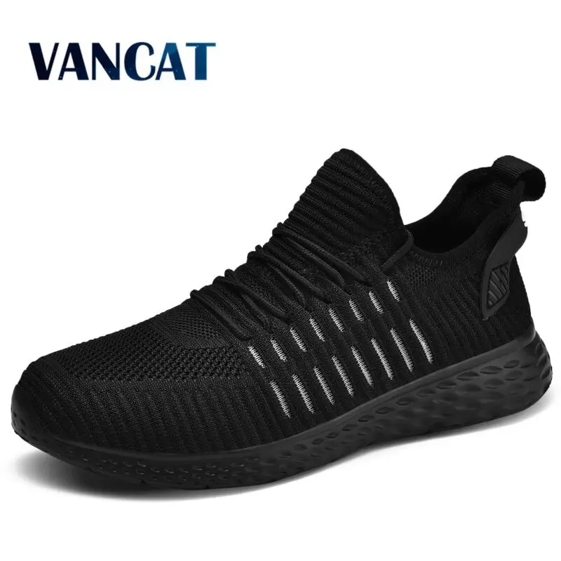 

Vancat 2019 Summer New Mesh Men Casual Shoes Lace-Up Men Shoes Lightweight Comfortable Breathable Walking Sneakers Size 38-48