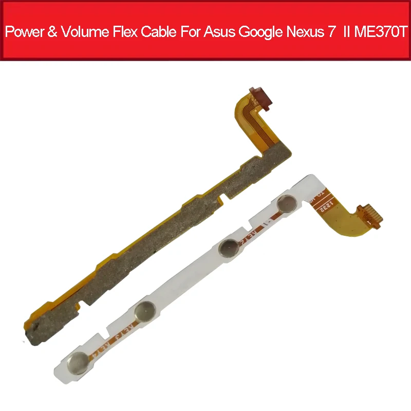 

Power & Volume Flex Cable For Asus Google Nexus 7 II ME370T Power On Off Volume Button Flex Ribbon Repair Parts
