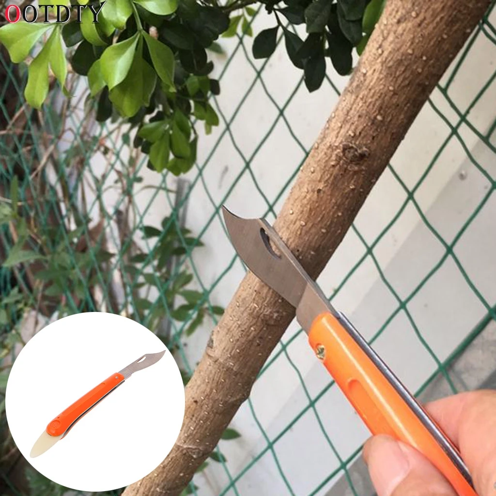 OOTDTY Garden Foldable Grafting Knife Pruning Seedling Cutter Cutting Tool