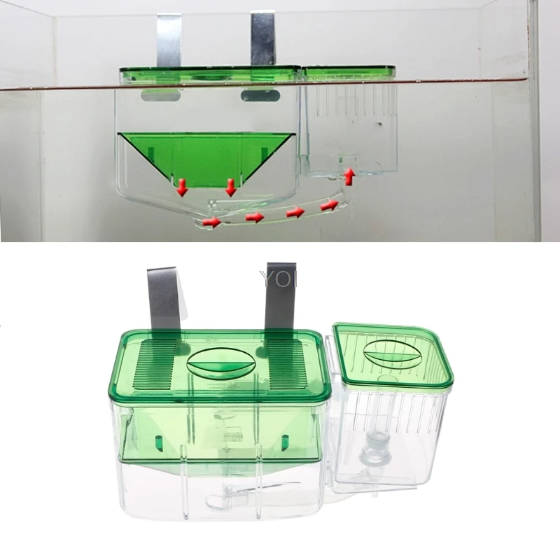 

Clear Fish Breeding Isolation Box Tank Aquarium Auto Circulating Fish Hatchery