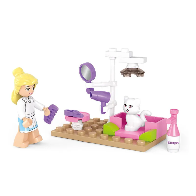 

kids home toy learning & education Sluban Pets Model Toys building blocks educational toys for girls Children's gifts