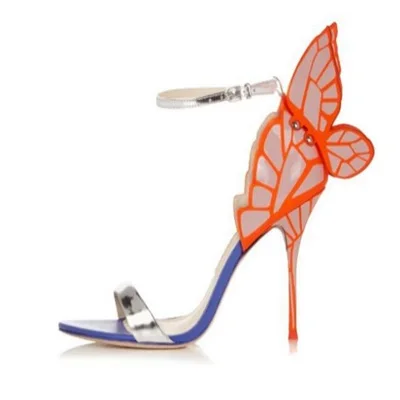 

Summer Sexy High Heel Sandals Woman Open Toe Ankle Strap Shoes Large Butterfly-knot Thin Heels Sandal Gladiator Party Sandal