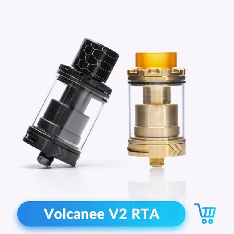 Атомайзер Volcanee V2 RTA с двойной катушкой емкость для вейпа 316 SS 24 диаметра 510 Thead Box Mod