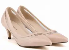 Free shipping New spring and autumn fashion OL low heeled shoes sexy patchwork women pointed toe pumps size 35-42