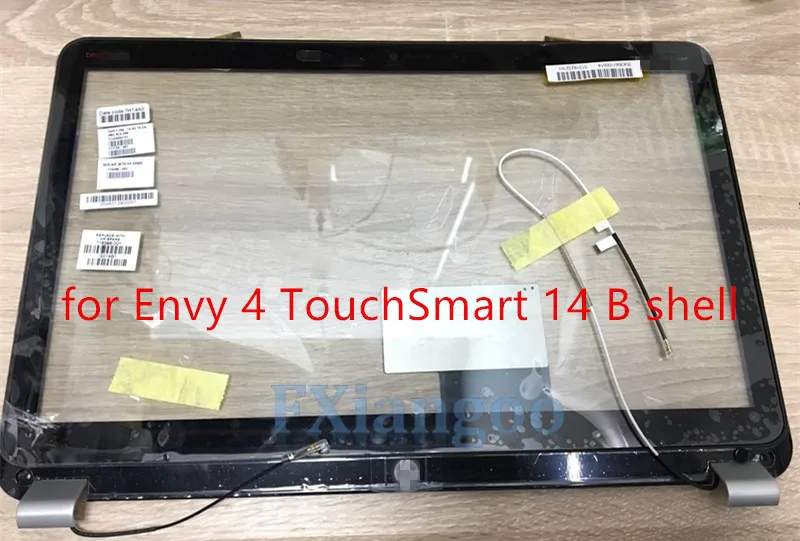 Для hp Envy 4 TouchSmart 1" Полный сенсорный дигитайзер 716398-001 A оболочка B оболочка экран кабель