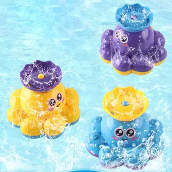 

Baby Kid Bath Water Octopus Fountain Electric Water Paddle Toy