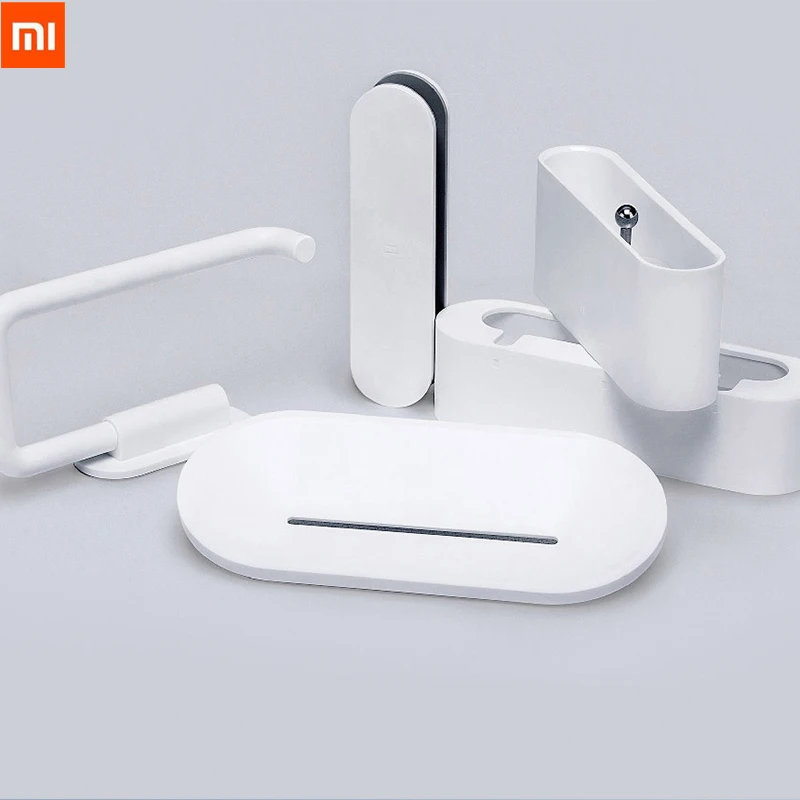 Xiaomi HL Ванная комната 5 в 1 наборы для мыла зуб крюк Коробка для хранения и держатель телефона для ванной комнаты душевая комната инструмент