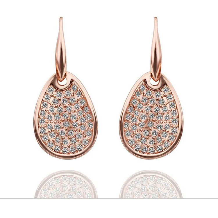 

2014 New Statement Wedding Drop Earrings Full Of Rhinestone Crystal Jewellery For Bijoux Women