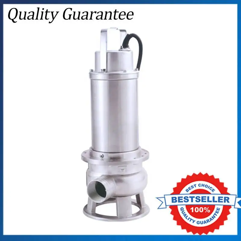 

380V Three Phase Stainless Steel Submersible Centrifugal Pump 1.1kw Dirty Water Pump For Basement