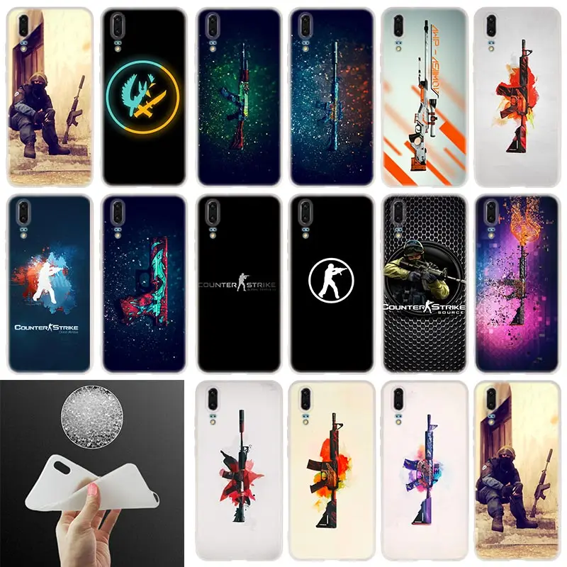 

Soft Phone Case cs go counter strike global offensive cs go For Huawei P30 P20 P30Pro P10 P9 P8 Plus Lite 2017 P samrt Cover