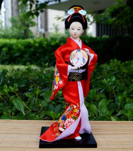 Новая Статуэтка Этнические куклы "японские гейши" Кимоно Куклы Девушки Леди коллекция домашнего декора миниатюрные фигурки - Цвет: color6