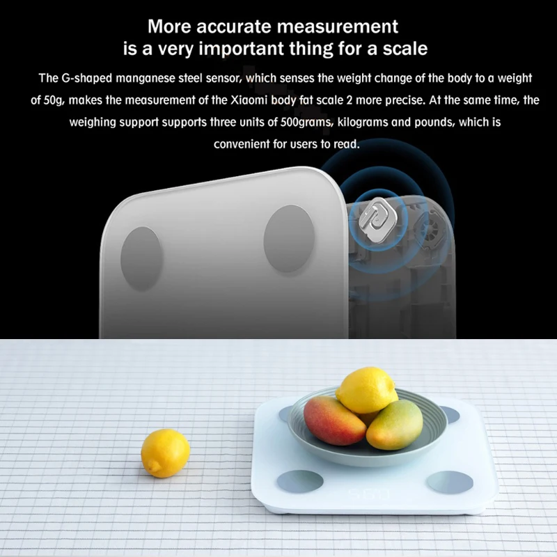 Новинка Xiaomi Smart Body Fat Scale 2 приложение Mifit Bluetooth 5,0 тест баланса 13 Дата тела BMI весы для здоровья светодиодный дисплей