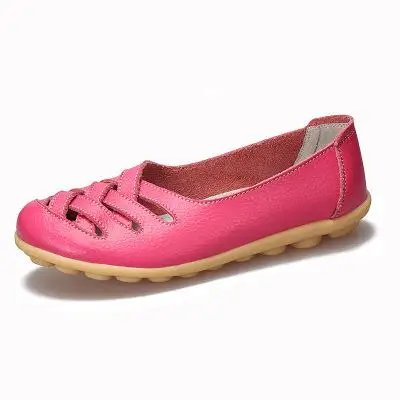 Сезон весна-осень; новые стильные удобные женские вертикальный тумблерный переключатель; тонкие туфли с закрытым носком - Цвет: Розово-красный