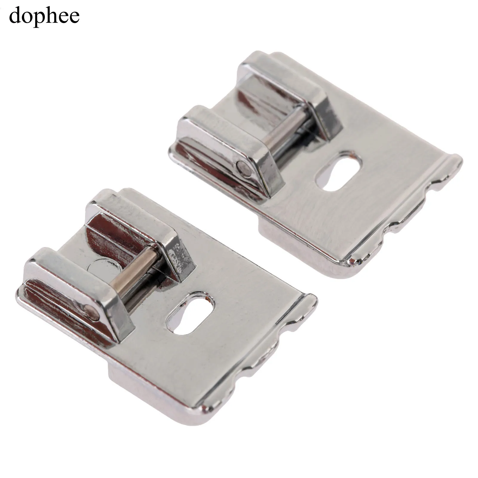 dophee 1pc Domestic Sewing Machine Presser Foot Metal Double Welting