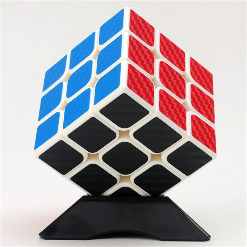 Новейший Z cube Carbon Fibe 3x3x3 шесть цветов профессиональный магический куб