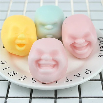

2018 Novelty Toys Human Face Emotion Vent Ball Toy Gift Children Anti-stress Ball Toy Resin Relax Doll Adult Stress Relieve