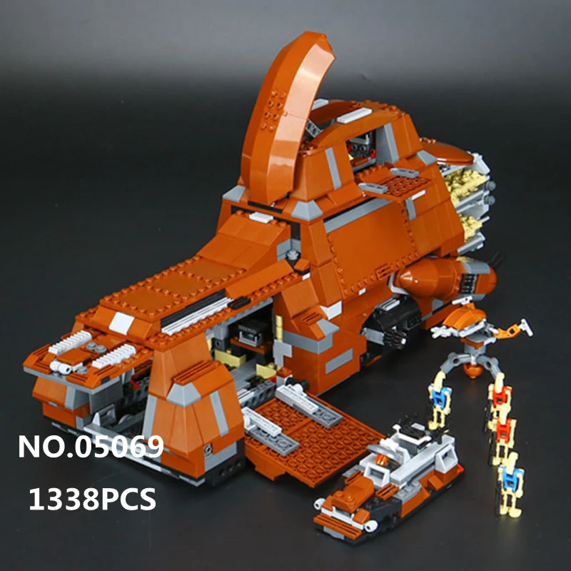 

1381pcs Star The Federation MTT Transportation Tank Model Wars Building Blocks Toys for Children gift Compatible with Legoe 7662