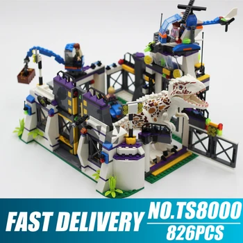 

Building blocks TS8000 Compatible lepining jurassic world dinosaur Bricks Tyrannosaurus Base Escape figures toys for children