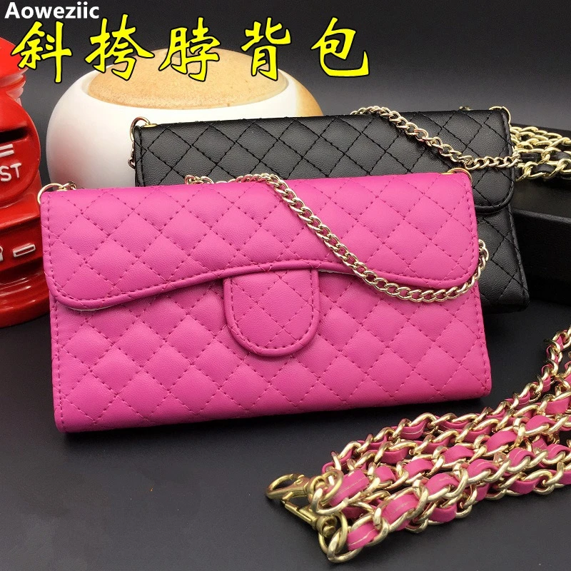 

Fashion backpack for iphone6 7plus 7 phone case holster protective shell mobile phone sets 6s wallet Messenger women