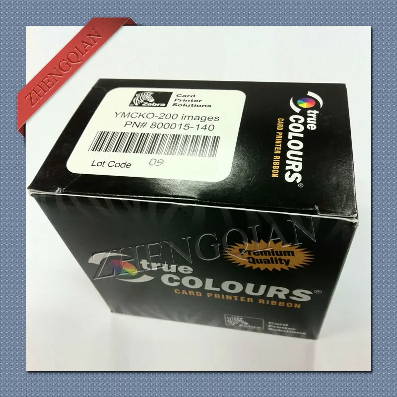 original cheap Zebra Color Ribbon 800015 140 YMCKO for the zebra card