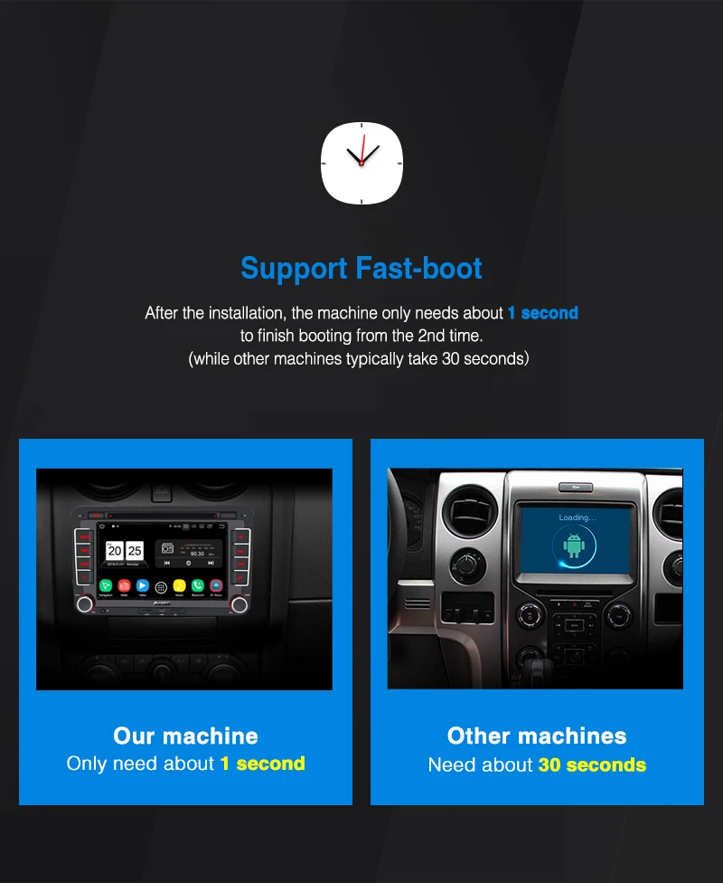 Clearance Pumpkin Android 9.0 Car Stereo Audio Quad-core 2 Din7