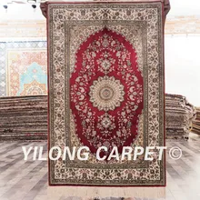 YILONG 2,5 'x4' персидский шелковый ковер красный с классными клепками в виде изысканный ковер ручной работы изысканный коврик(HF012A2.5x4