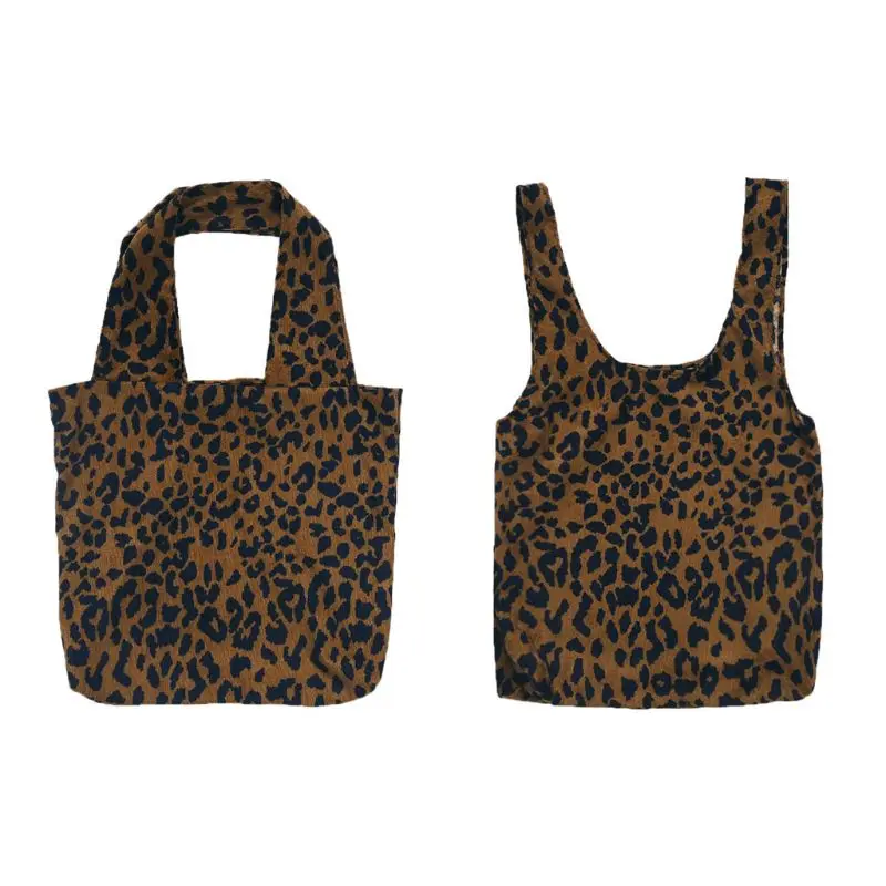 

Fashion Leopard Shopping Travel Shoulder Bag Pouch Tote Handbag Folding Reusable Bags New