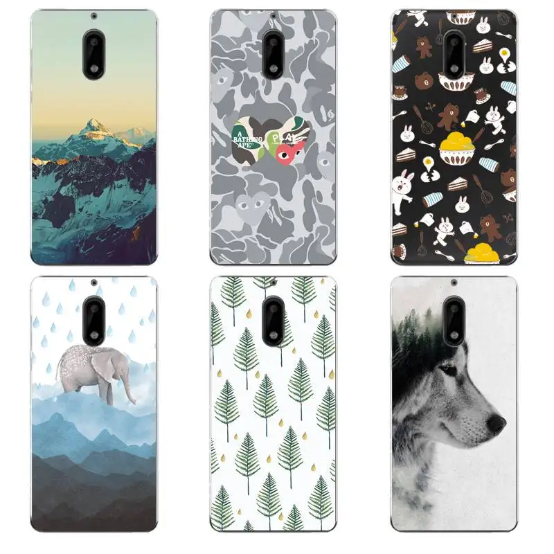 Cupcake Coque Soft Clear TPU Phone Case For Nokia3 5 6 8 N540 N640 N535 N830 Hear Fundas Printed Elephant Cover Free Shipping | Мобильные