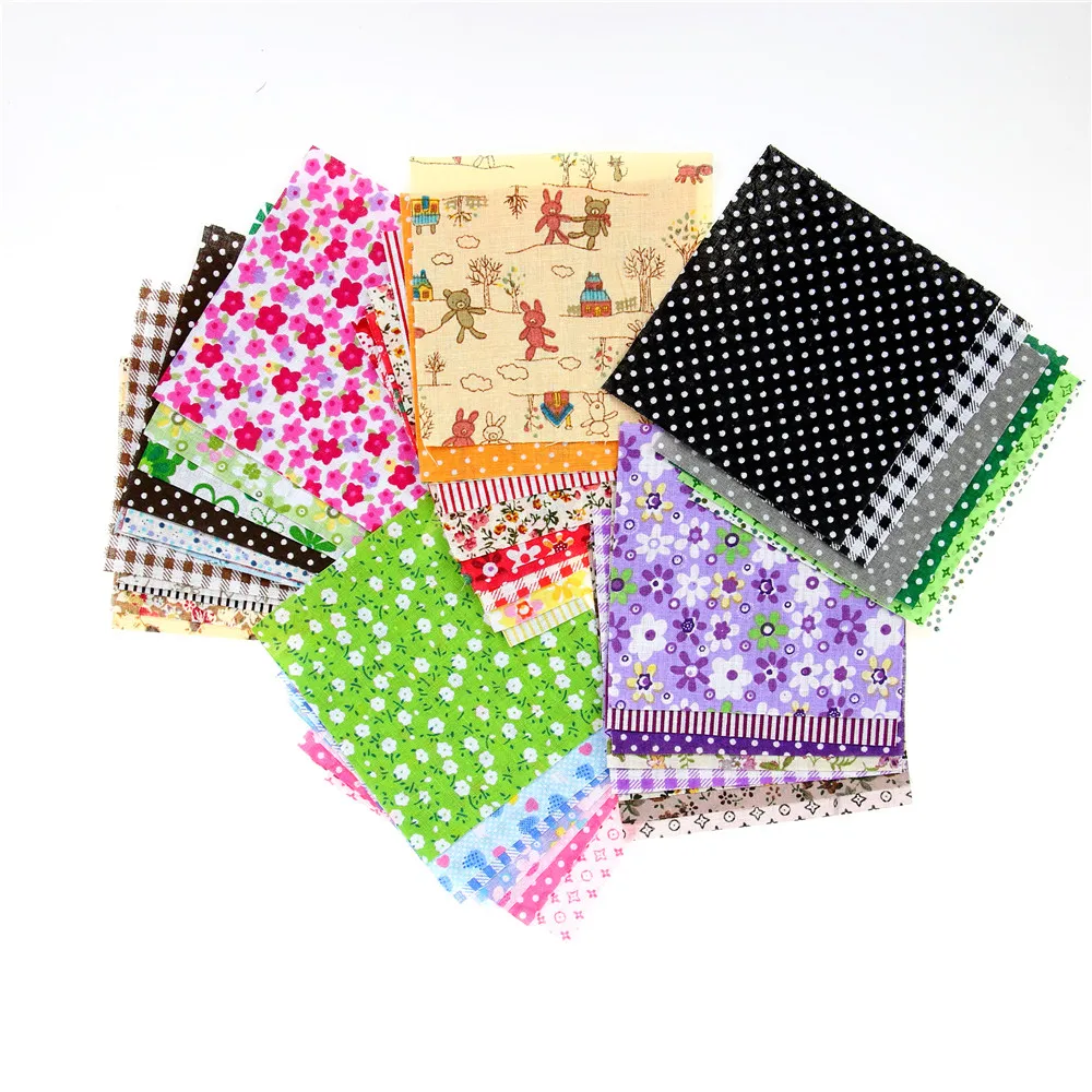 

FREE SHIPPING 50pieces 10cmx10cm fabric stash cotton fabric charm packs patchwork fabric quilting tilda no repeat design tissue