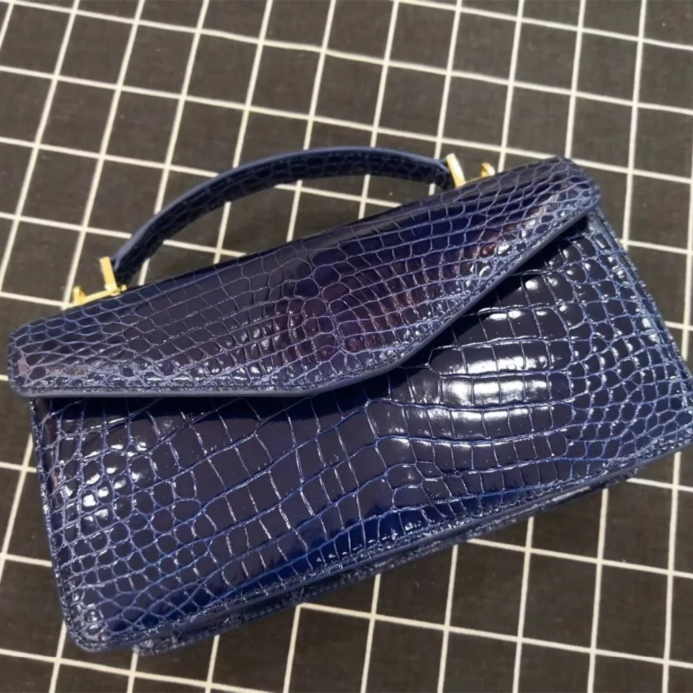 

LGLOIV Real crocodile luxury handbags women bags designer with logo satchel custom-made