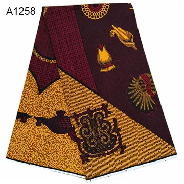 Mirafeel последняя мода высокое качество Чистый хлопок восковая печать ткань обертка 6 ярдов для вечернего платья использовать A1235-1275 - Цвет: A1258